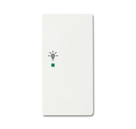Busch-Jaeger 6231-22-884 Rocker switch, 2-way right, with symbol 'light' studio white matt