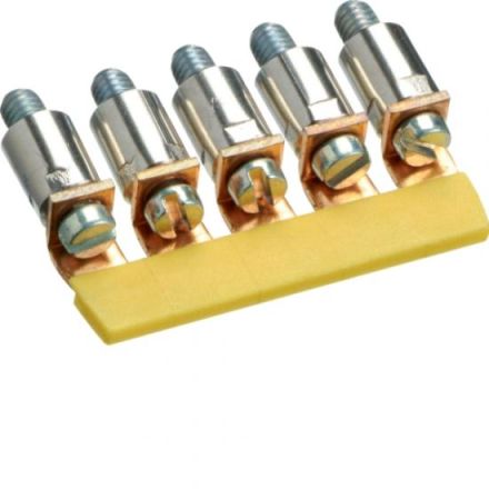 Hager KWJ04B5 connecting bar 4qmm 5-way insulated