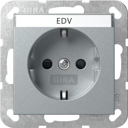 Gira 446226 BSF+SH System 55 F aluminum socket SCHUKO
