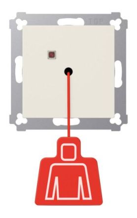 Jung NRSAS0834ZT emergency call system pull switch, AS series, white