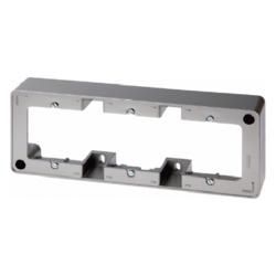 Berker 10319004 Surface-mounted frame 3-way stainless steel, paintedSurface-mounted, accessories