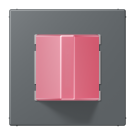 Jung NRSLC0834RM202 emergency call system call module, LS series, gris foncé 31 ( LC32010 )