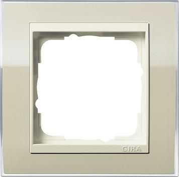 Gira 0211771 1-way cover frame for cream white Gira Event Clear Sand