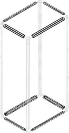 ABB Striebel & John PCFM0250 housing profile, 1-field wide, 4 pieces, 1STQ007036A0000
