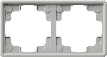 Gira 021242 2-way cover frame S-Color gray