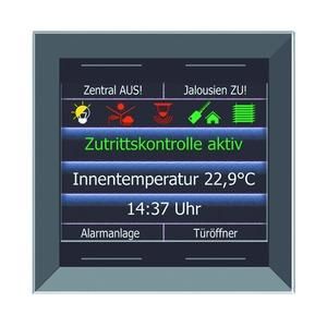 Issendorff 30043 LCN-GT12B black with 12 keys glass keypad