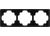 Gira 021347 3-way cover frame S-Color Black