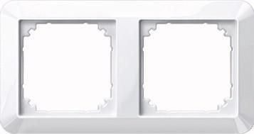 MERTEN 389225 frame 2-way active white glossy 1-M