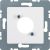 Berker 14121909 Central plate for XLR circular connectorsD-series polar white, matt/velvet Central plate