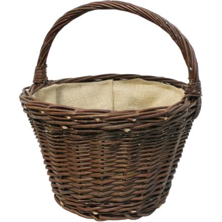 Siena Garden 01001.2/L wicker basket S, Ø 40x27 cm jute insert, 1 handle