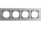 Gira 021417 4-way cover frame Gira Esprit Aluminium