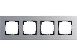 Gira 021417 4-way cover frame Gira Esprit Aluminium