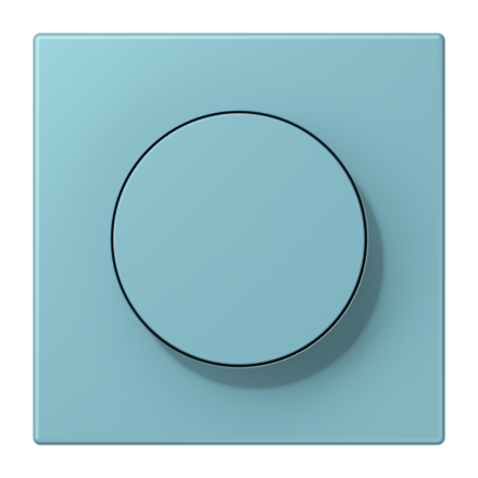 Jung LC1740213 cover with rotary knob, LS series, middle cerulean ( LC32032 )