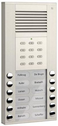 TCS ASE51120-0010 ASE51120 12 buttons AP silver code lock audio outdoor station ASD