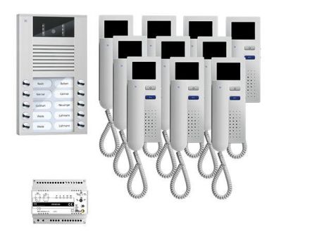 TCS PVE15160-0010 pre:pack video 16-button AVE+IVH3222 AP video intercom set