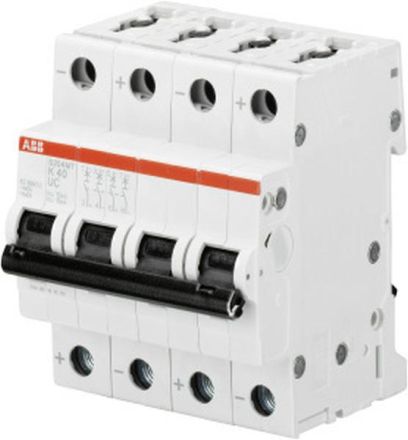 ABB Stotz-Kontakt S204MT-Z40UC Z40A 4-pole 10kA circuit breaker, 2CDS274065R0558