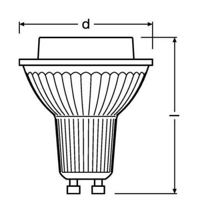 LEDVANCE Osram 4058075449060 LPPAR16D8036 9.5W/940 230V GU10 LED lamp