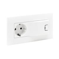 Legrand 864123 SCHUKO socket Niloe Step + USB 1000mA Ultrawhite, (white)