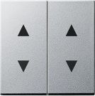 Gira 115026 rocker switches with arrow symbols System 55 color aluminum