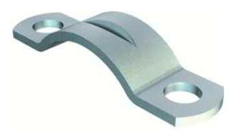OBO Bettermann 7903 6mm galvanized strain relief clamp, 1437003