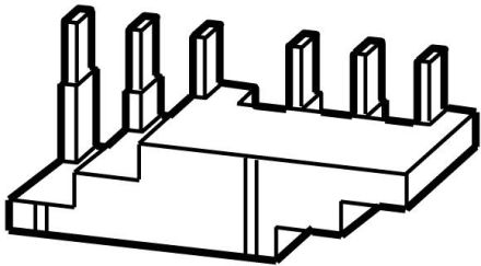 Eaton B3.0/2-PKZ4 three-phase busbar block, for 2 PKZ4, 220220