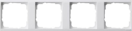 Gira 146427 support plate 4-way Gira Event pure white matt