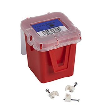 Legrand 031553 nail clamp CABLE 4mm white, (pure white)