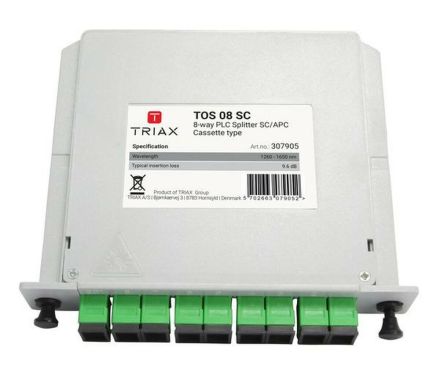 Triax 307905 TOS 08 SC/APC 8 way optical distributor