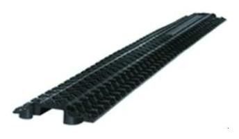 Walther 39870090 straight 1K solid rubber black cable bridge