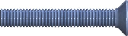 Reisser 000965S021-060100S-1 DIN 965 threaded screw, Flaseko PZ, M 6 x 100, steel, galvanized, blue pass., pack of 25