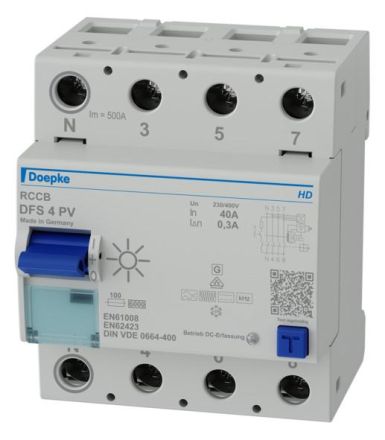 Doepke 09136804HD 4-pol.40 A 0.3 A Type B+ for PVA N li HD residual current circuit breaker