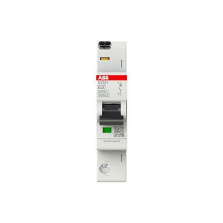 ABB Stotz-Kontakt 2CDS251003R0205 SX201-B20 Flexline B-Char.6kA 20A 1P circuit breaker