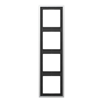 Jung AL2984 frame 4-way, vertical and horizontal mounting, LS 990, aluminum
