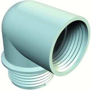 OBO Bettermann 107 W PG21 PA angle connector, 2029952