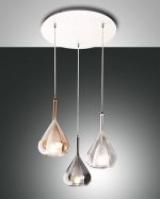 Fabas Luce 3481-47-297 glass transparent D:500mm 3xE27 pendant light LB20