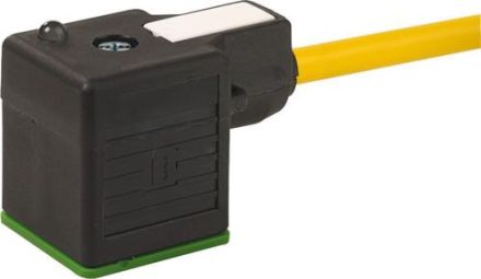Murrelektronik 7000-18021-0360500 PUR 3x0.75 yellow UL/CSA+drag chain 5m valve connector