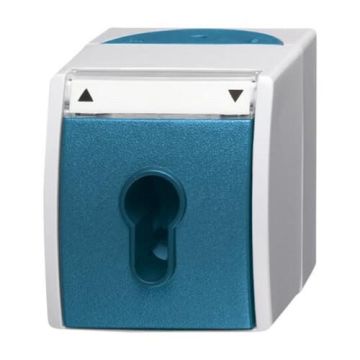 Busch-Jaeger 2712 SLW-53 blind switch/button, changeover, 2-pole grey/blue-green