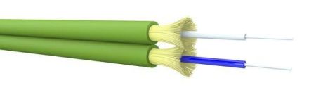Draka Comteq JV(ZN)H 2G 62.5/125 grey fiber optic duplex cable 2x2.8mm