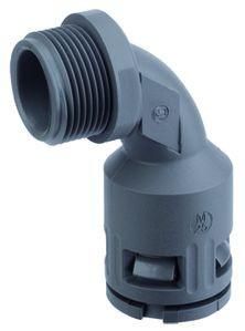 Flexa 15104054063 RQB1 90-M AD54,5 M63x1,5 grey plastic quick screw connection