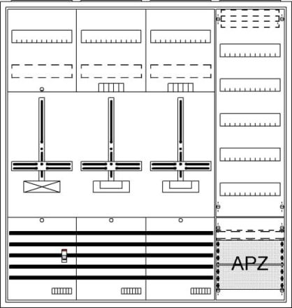 ABB Striebel & John 2CPX054274R9999 DA47GH AP 3Pkt.A47 2Z1S1V5A2 Complete cabinet