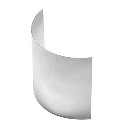 Spittler 14049720 Anti-glare screen made of aluminium sheet, limits the light emission on a horizontal plane to approx. 200°. Other