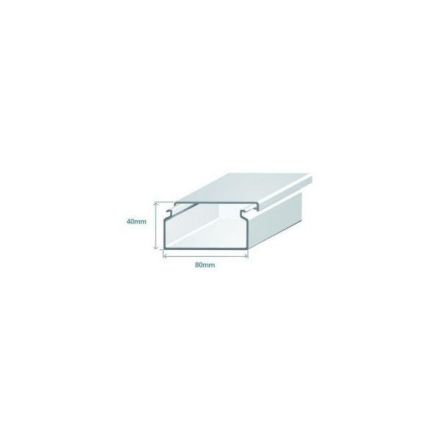 EFAPEL 80X40 TRUNKING WHITE