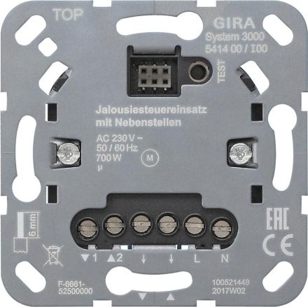 Gira 541400 blind control insert auxiliary control input insert