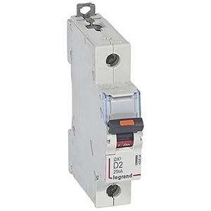 Legrand 409804 Circuit breaker DX3 D2A 1P 25KA 1M