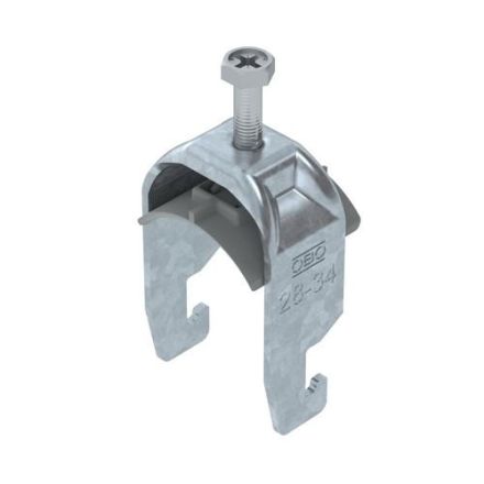 OBO Bettermann 1186729 2056 BS-U1-K-34 FT 28-34mm steel U-clamp