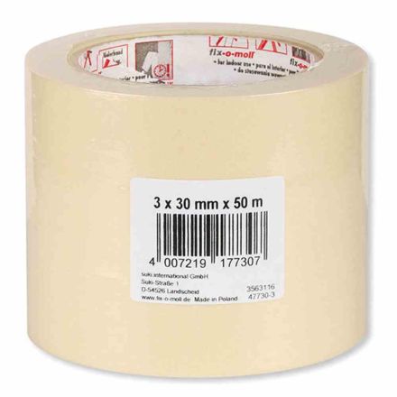 FIX-O-MOLL 3563116 Flat crepe paper ECO 30mm 50 m 3 pieces