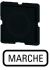 Eaton 321TQ25 button plate, black, MARCHE , 091563