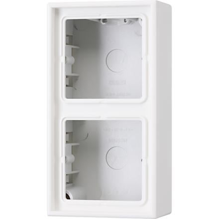 Jung LS582AWW surface-mounted cap 2-way, LS series, alpine white