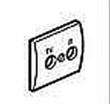 Legrand 771283 TV cover 2-hole Hirschm. Galea dark bronze, (Bronze)