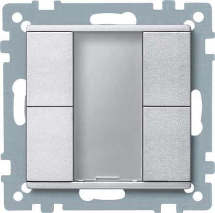 MERTEN 627660 KNX push button sensor Plus System M | 2-way | aluminum